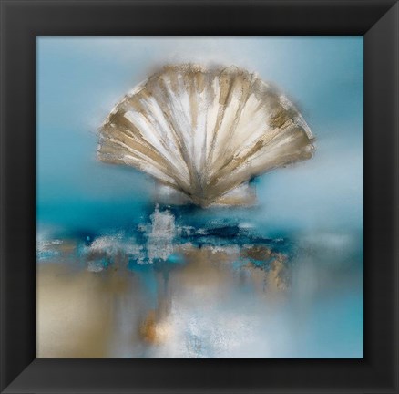 Framed Blue Shores Clam Print