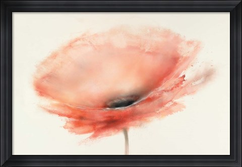 Framed Chiffon Poppy Print