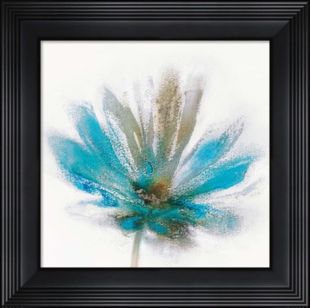 Framed Teal Breeze I Print