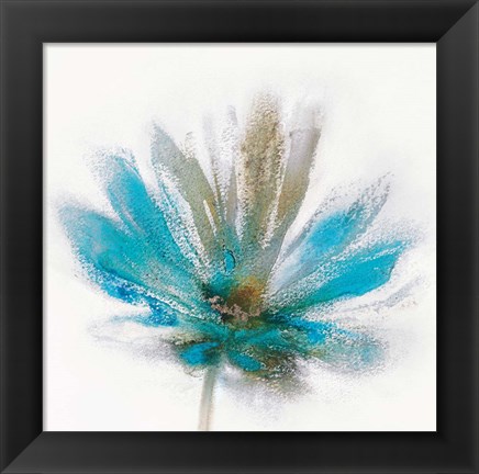 Framed Teal Breeze I Print