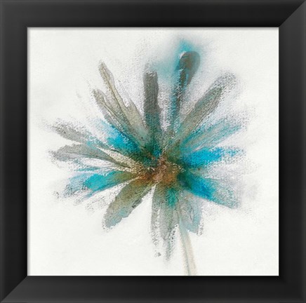 Framed Teal Breeze II Print