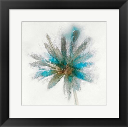 Framed Teal Breeze II Print