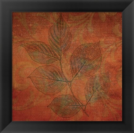 Framed Leaves of Autumn Print