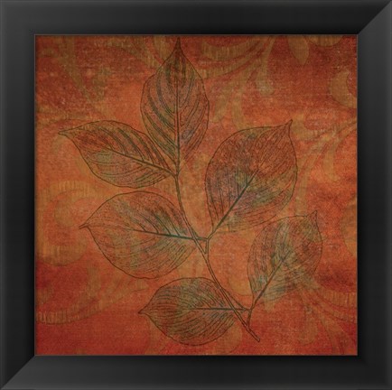 Framed Leaves of Autumn Print