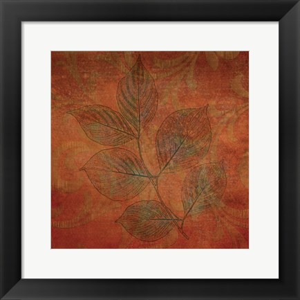 Framed Leaves of Autumn Print