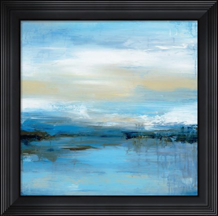 Framed Dreaming Blue I Print