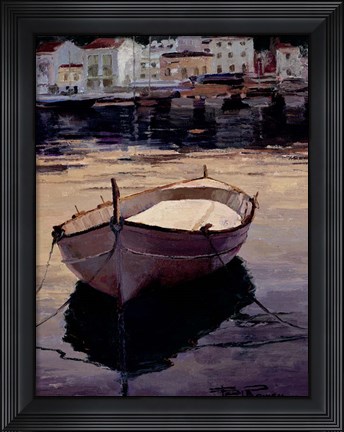 Framed Barca al Contraluz Print