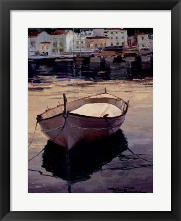 Framed Barca al Contraluz Print