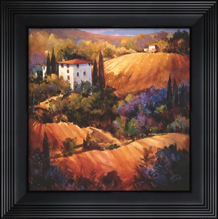 Framed Evening Glow Tuscany Print