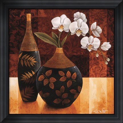 Framed Orqudea Linda I Print