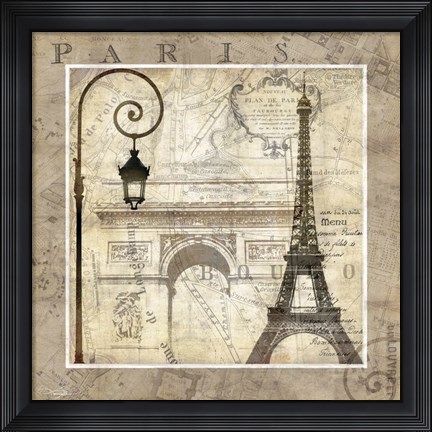 Framed Paris Holiday Print
