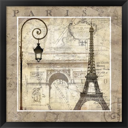 Framed Paris Holiday Print