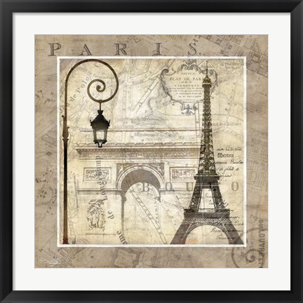 Framed Paris Holiday Print