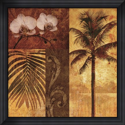 Framed Sunset Beach II Print