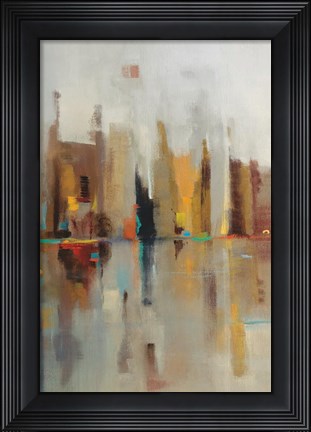 Framed Golden Harbor III Print