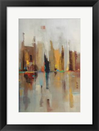 Framed Golden Harbor III Print