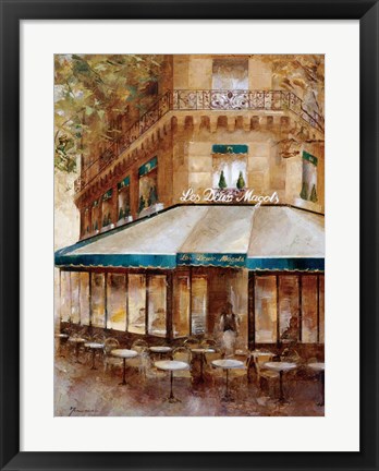 Framed Cafe De Paris I Print