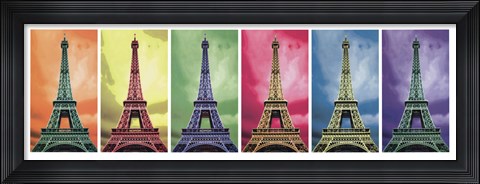 Framed Pop Art Paris Print