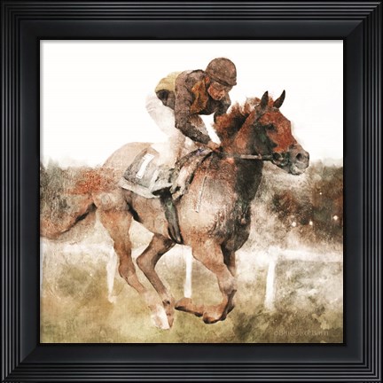 Framed Number One Rider Print
