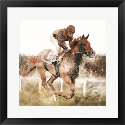 Framed Number One Rider Print