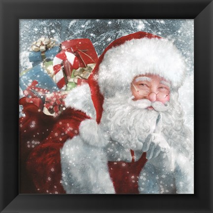 Framed Santa Presents Print