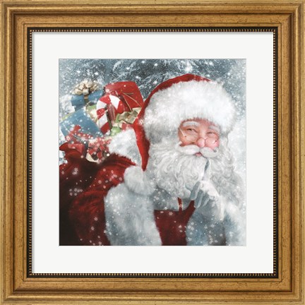 Framed Santa Presents Print