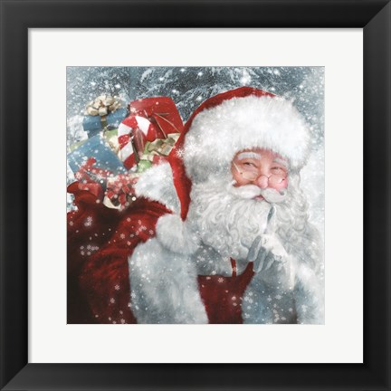 Framed Santa Presents Print