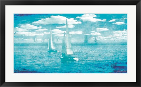 Framed Sailboat Vista Print