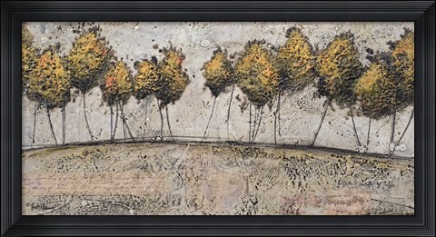 Framed Route of Gold Print