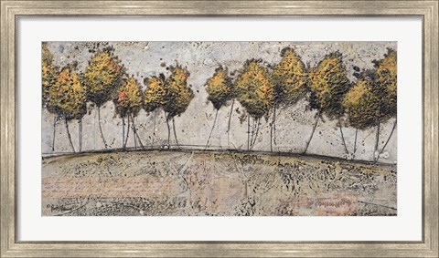Framed Route of Gold Print