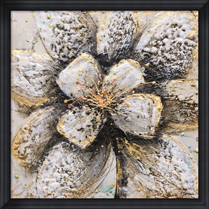 Framed Explosion of Petals Print