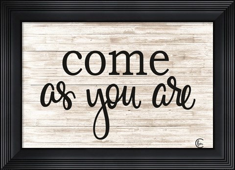 Framed Come as You Are Print
