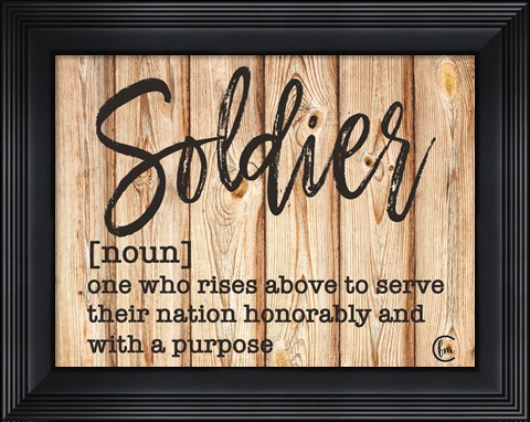 Framed Soldier Print