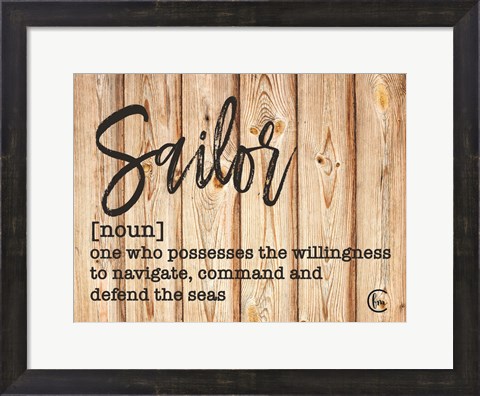 Framed Sailor Print