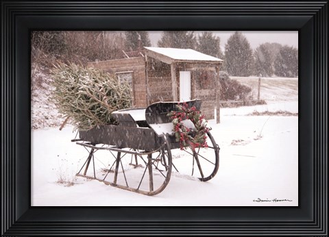 Framed Grandpa&#39;s Sleigh Print