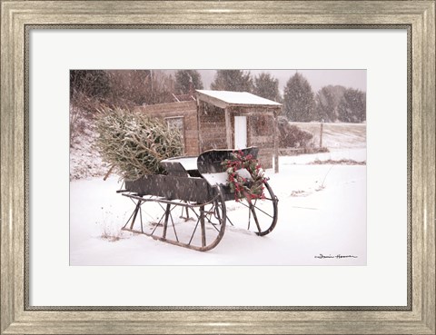 Framed Grandpa&#39;s Sleigh Print