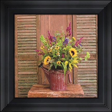 Framed Gardener&#39;s Bouquet Print