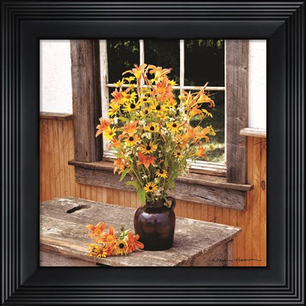 Framed Wildflower Window Print