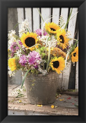 Framed Bucket of Sunshine Print