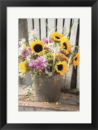 Framed Bucket of Sunshine Print