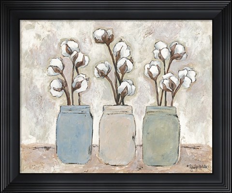 Framed Cotton Cottage Print