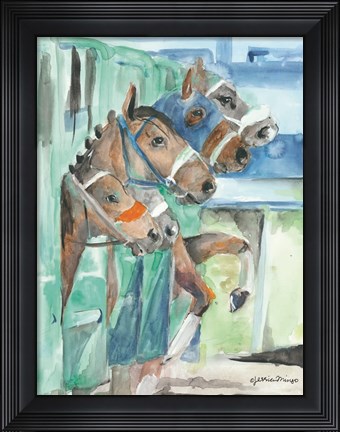 Framed Starting Line Print