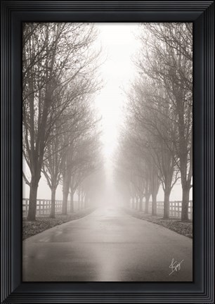 Framed Curious Road Print