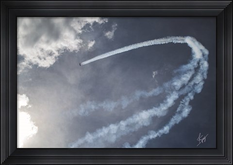 Framed Clouded Space Print