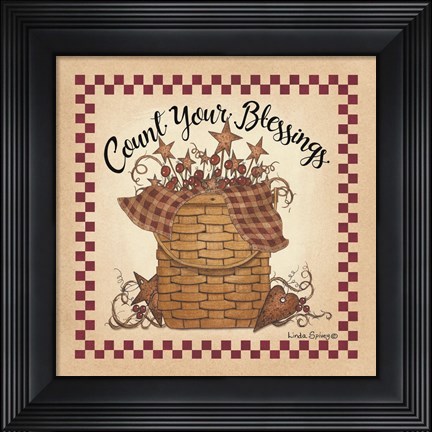 Framed Count Your Blessings Print