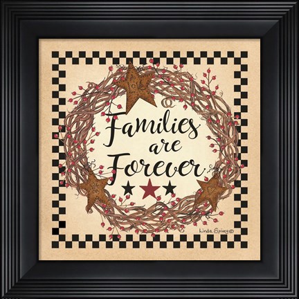 Framed Family Wreath Print