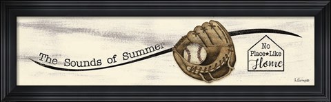Framed Baseball - Summer Print
