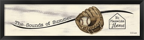Framed Baseball - Summer Print