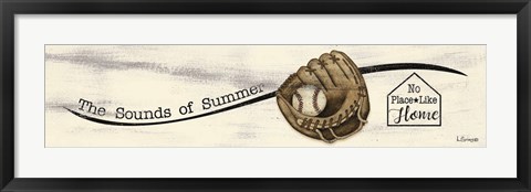 Framed Baseball - Summer Print