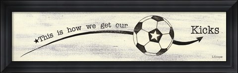 Framed Soccer - Kicks Print
